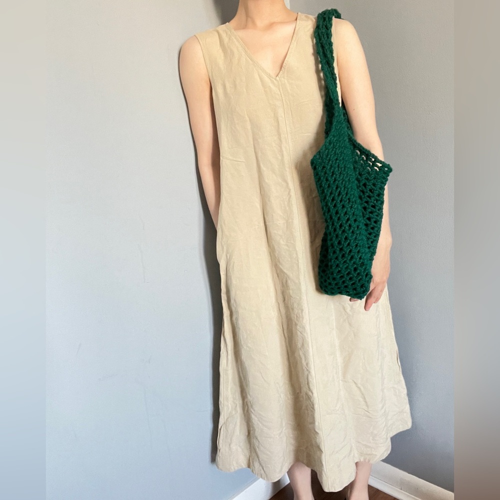 Linen Blend Dress